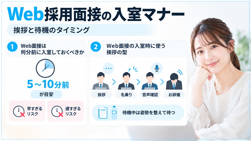 06-Web採用面接の入室マナー|挨拶と待機のタイミング