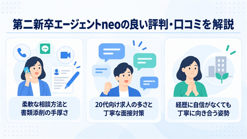 05_第二新卒エージェントneoの良い評判・口コミ5件を解説