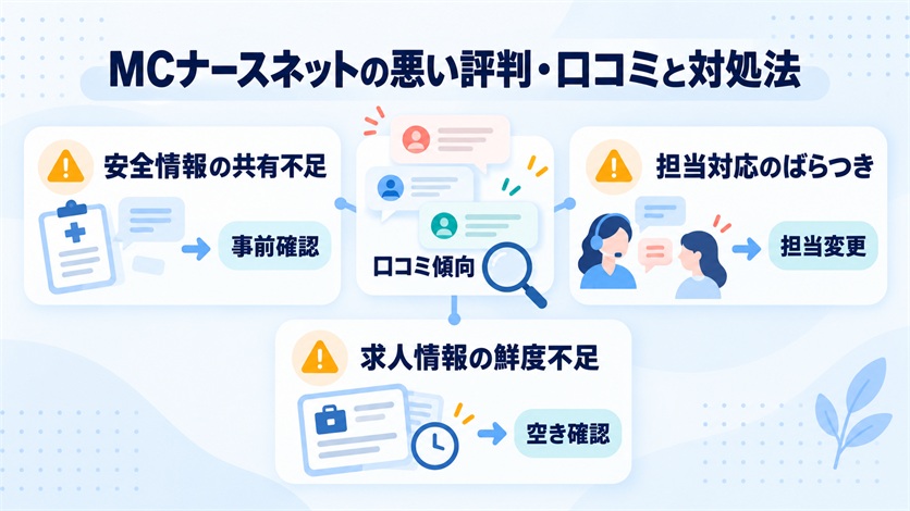 06-MCナースネットの悪い評判・口コミ5件と対処法