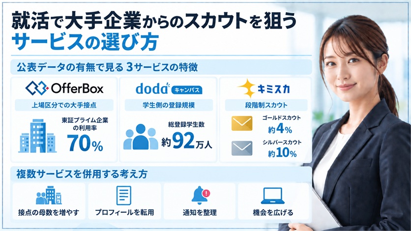 08-就活で大手企業からのスカウトを狙うサービスの選び方